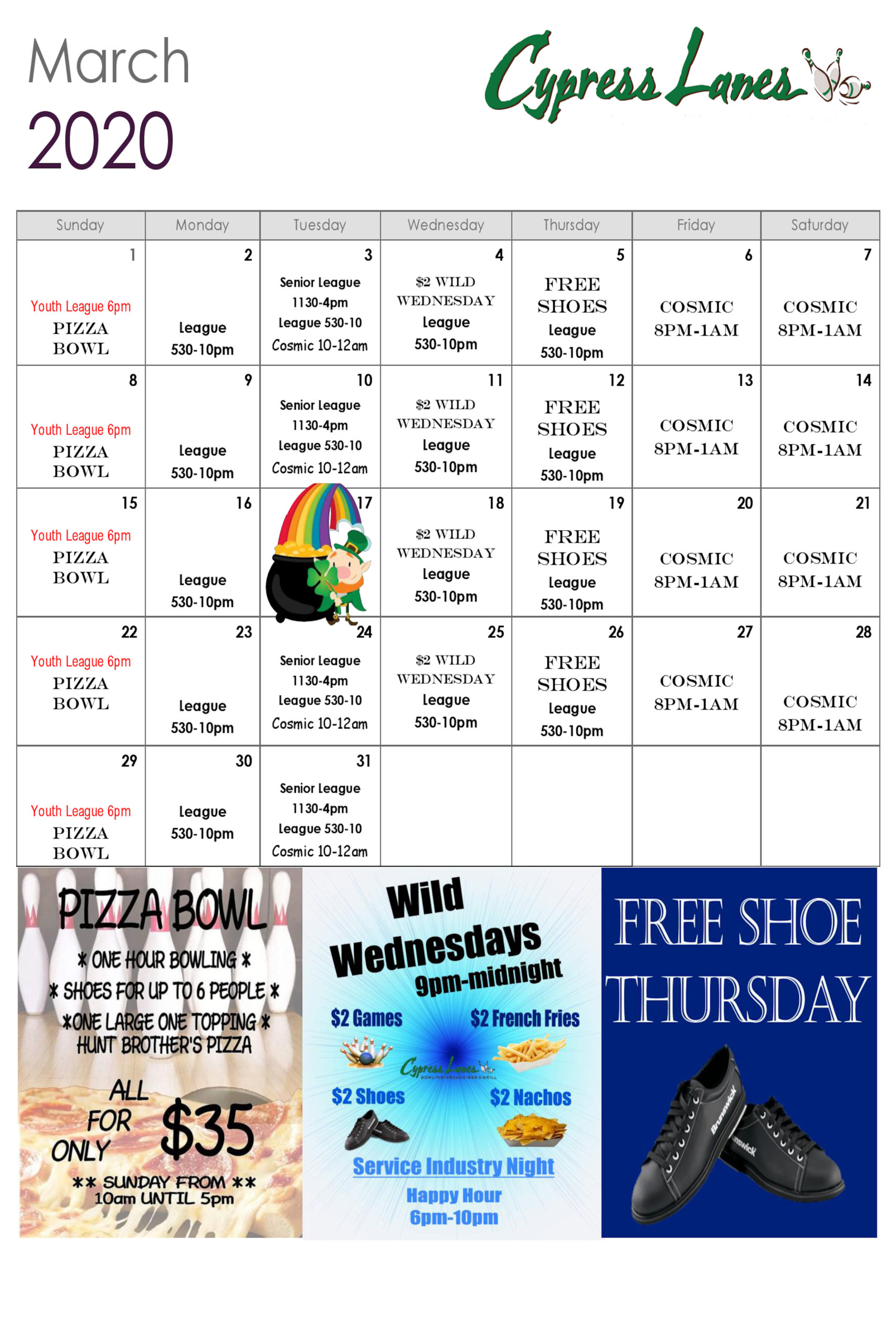 Events Cypress Lanes